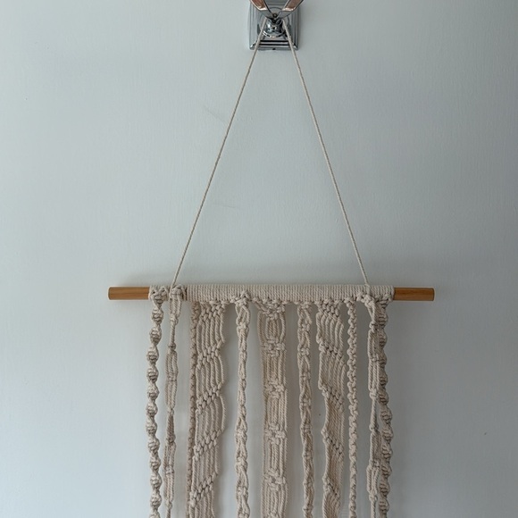 Cream Macrame Wall Hanging - Picture 2 of 3